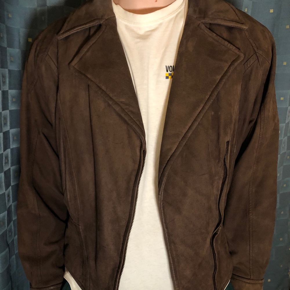 Vintage Brown Leather Jacket